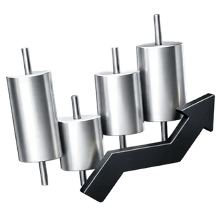 3D candlestick chart icon displayed on the Quartz Vaultmarc about page
